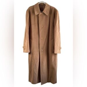 Men's Classic Brown / Camel overCoat 100% new Wool Vintage